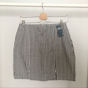 Hollister Striped Mini Skirt NWT
